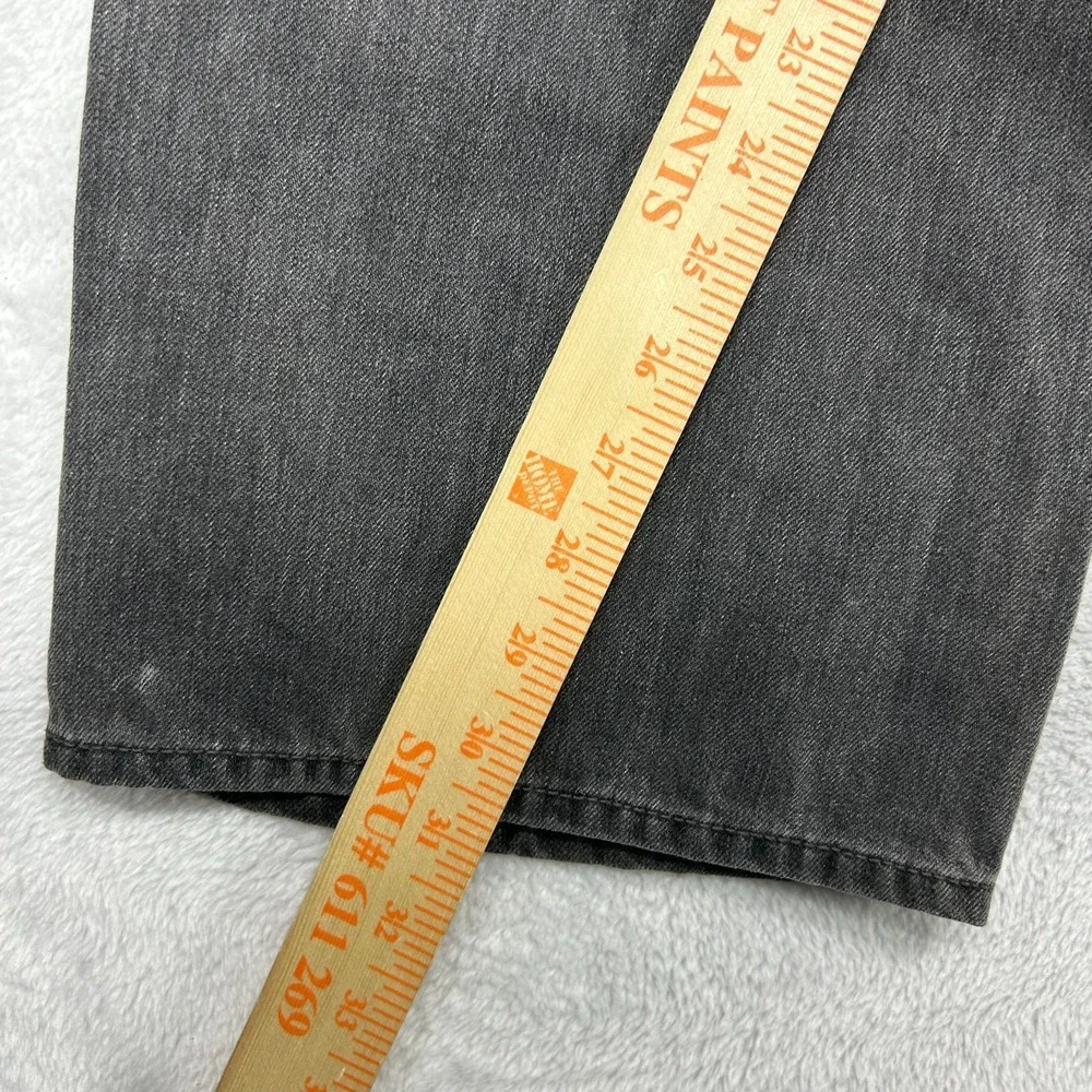Levi's 514 Slim Straight Jeans Men's Gray Denim‎ Pockets Classic Zip Fly - 42X30